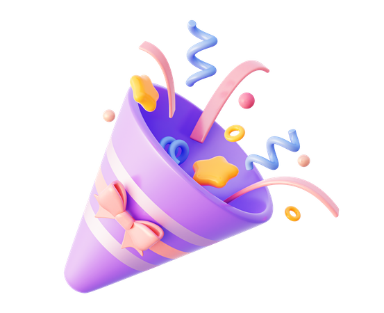 Confetti  3D Icon