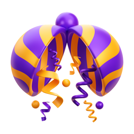 Confetti Ball  3D Icon