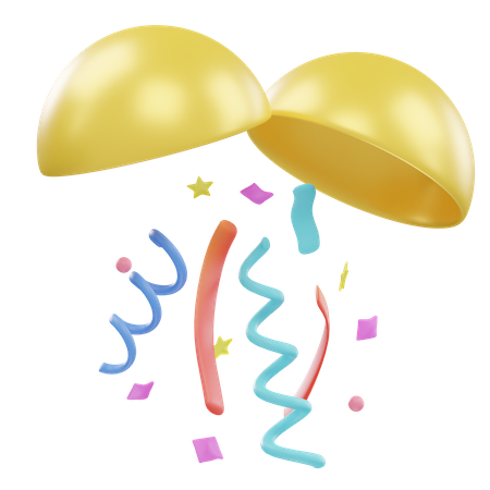 Confetti Ball  3D Icon