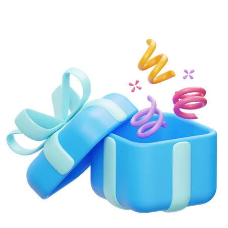 Confetti Box  3D Icon