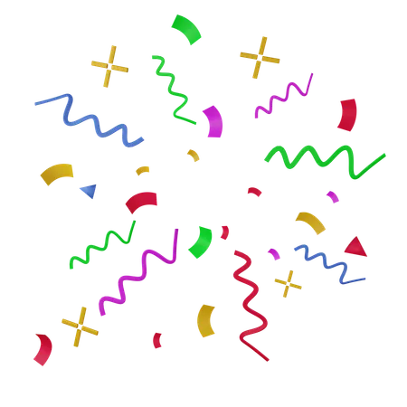 Confetti burst  3D Icon