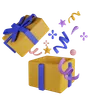 Confetti gift box