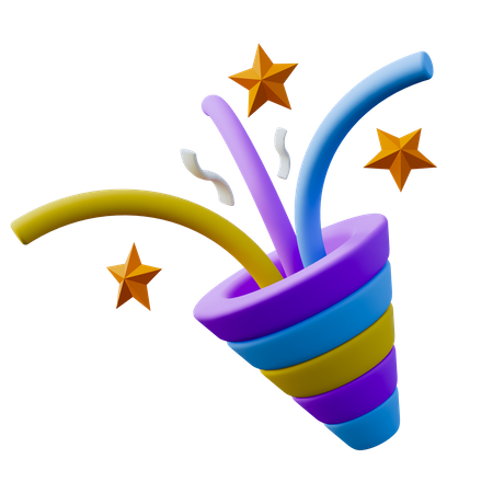 Confetti Party  3D Icon