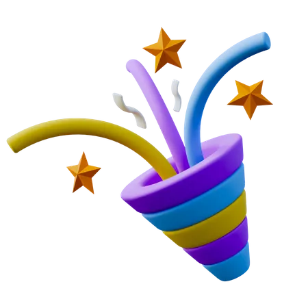 Confetti Party  3D Icon