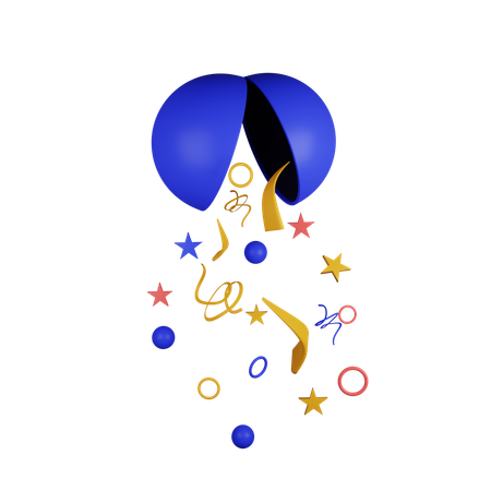 Confetti Popper  3D Icon