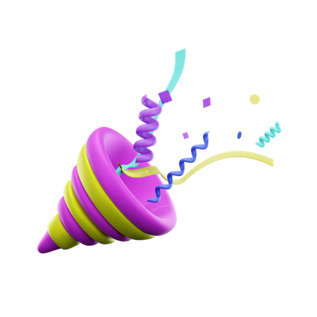 Confetti poppers  3D Icon