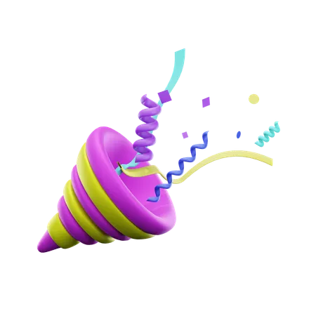 Confetti poppers  3D Icon