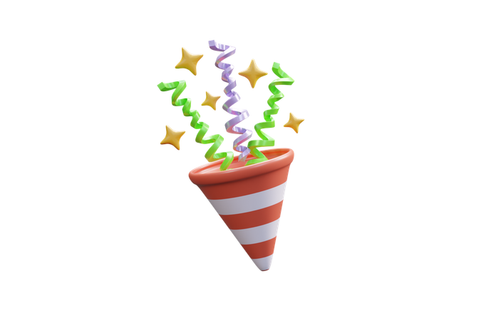 Confettis  3D Icon