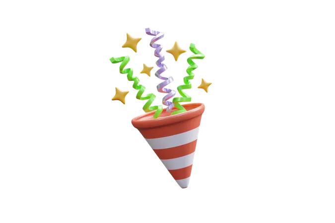 Confettis  3D Icon