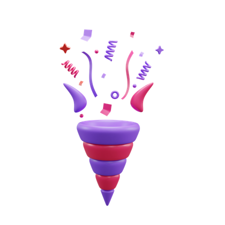 Confettis  3D Icon