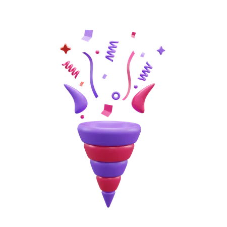 Confettis  3D Icon