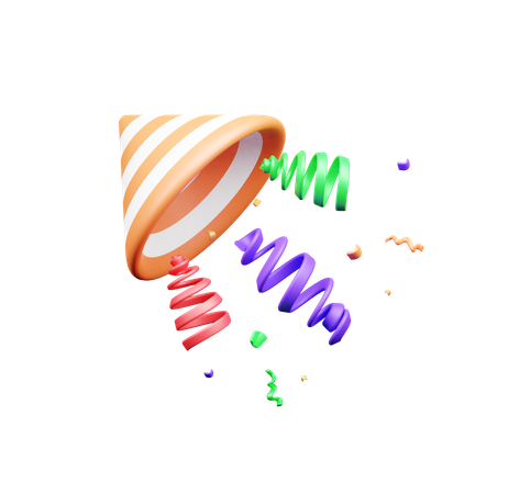 Confettis  3D Icon