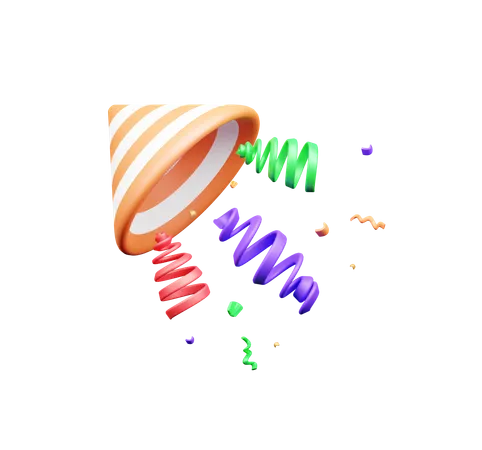 Confettis  3D Icon