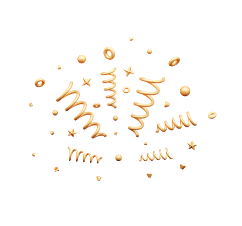 Confettis  3D Icon