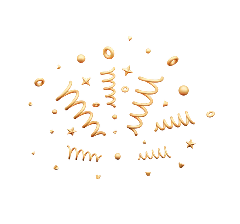 Confettis  3D Icon