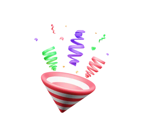 Confettis  3D Icon