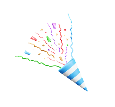 Confettis  3D Icon