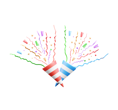 Confettis  3D Icon