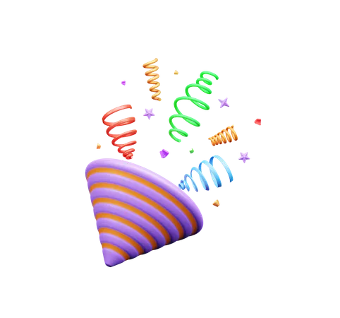 Confettis  3D Icon