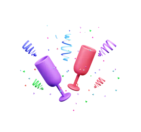 Confettis  3D Icon