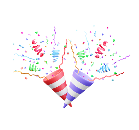 Confettis  3D Icon