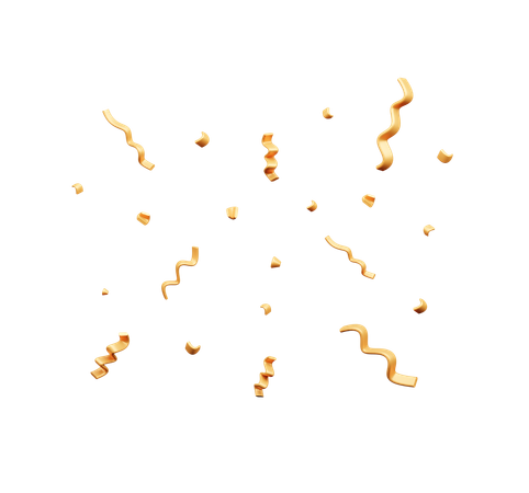 Confettis  3D Icon