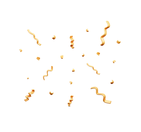 Confettis  3D Icon