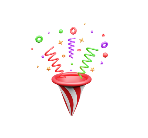 Confettis  3D Icon