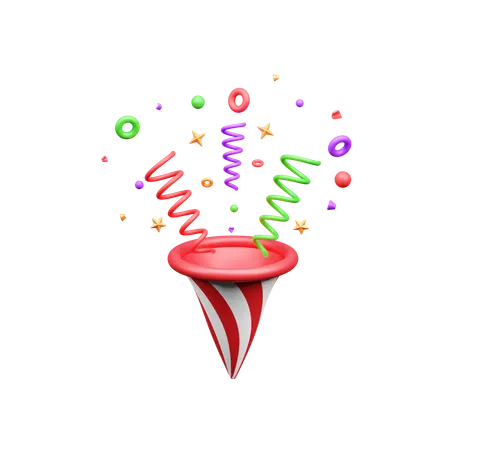 Confettis  3D Icon