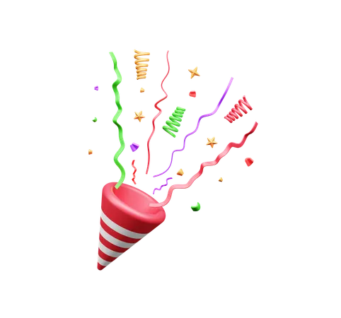 Confettis  3D Icon