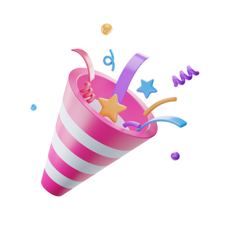 Confettis  3D Icon