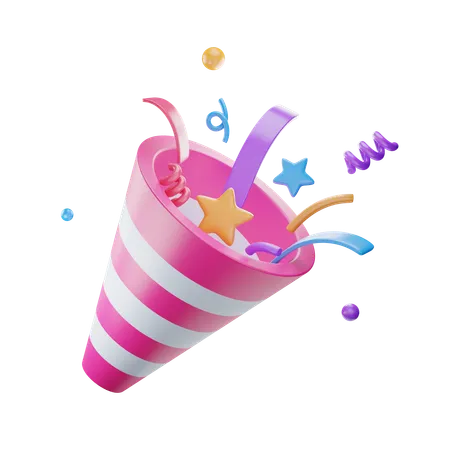 Confettis  3D Icon