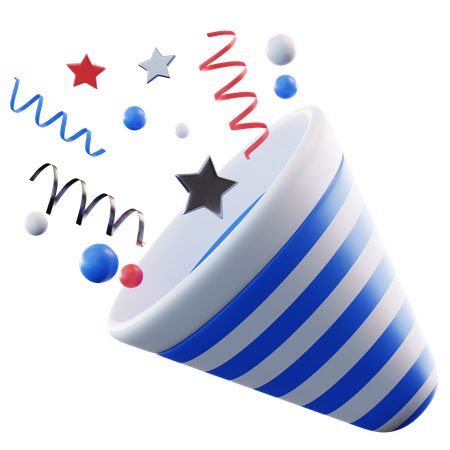 Confettis  3D Icon