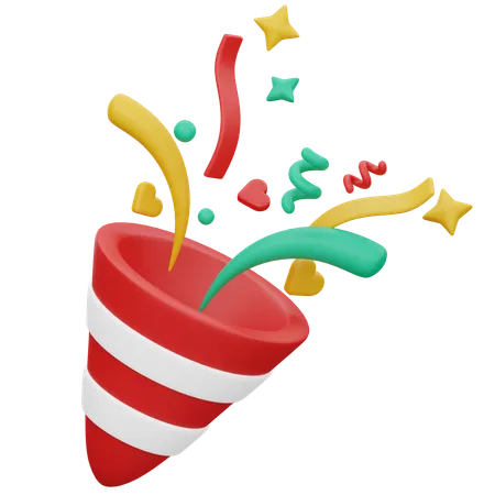 Confettis  3D Icon