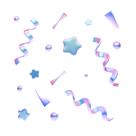 Confettis  3D Icon