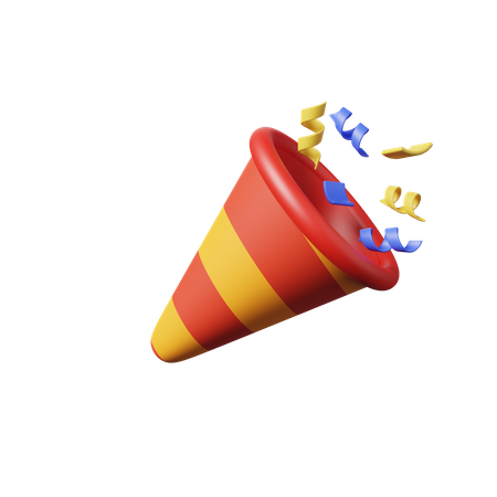 Confettis de fête  3D Illustration