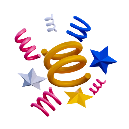 Confettis  3D Icon