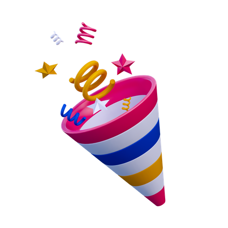 Confettis  3D Icon