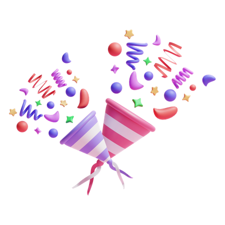 Confettis  3D Icon