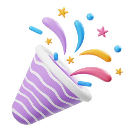 Confettis  3D Icon