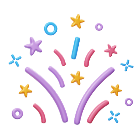 Confettis  3D Icon