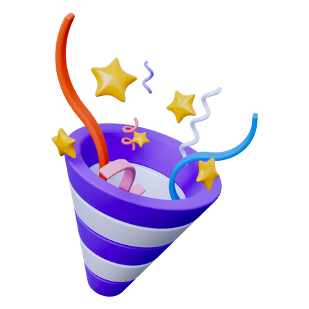 Confettis  3D Icon