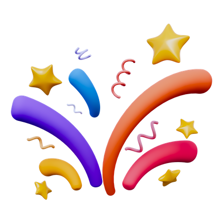 Confettis  3D Icon