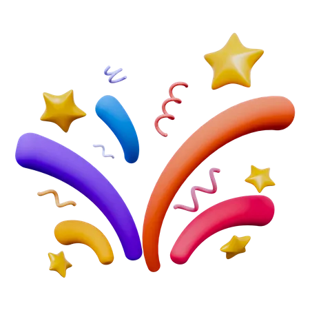 Confettis  3D Icon