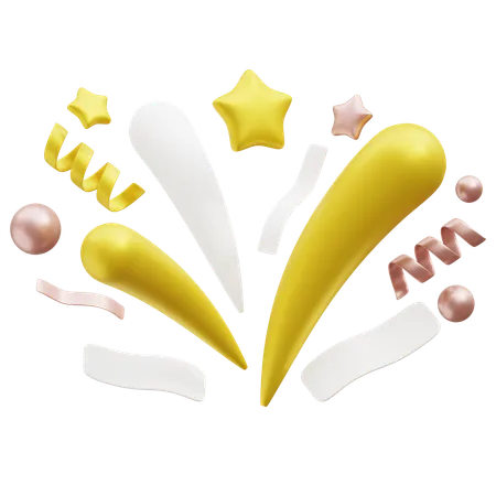 Lumière de confettis  3D Icon