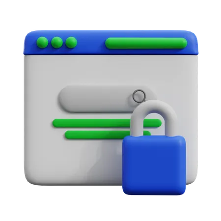 Confidencialidade  3D Icon