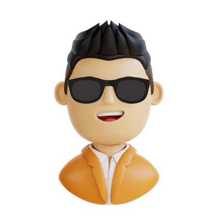 Confident Man Suit  3D Icon