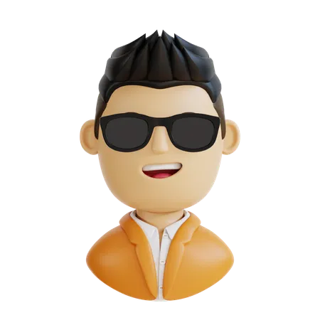 Confident Man Suit  3D Icon