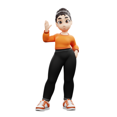Confident Pose  3D Icon