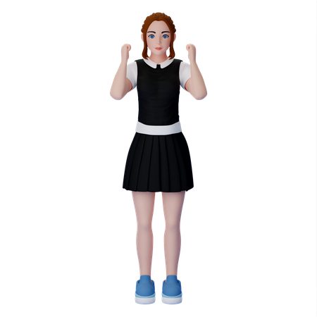 Confident Woman  3D Illustration